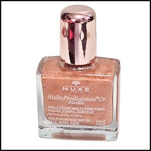 Nuxe Huile Prodigieuse Or Florale Multi Purpose Dry Oil Face Body Hair Mini 0.33